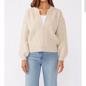 Cream Cable Knit Sweater